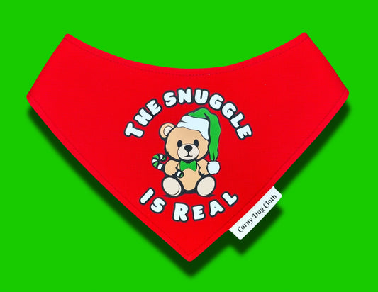 The Snuggle is Real Red Bandana