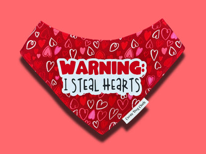 Warning: I Steal Hearts Red Bandana
