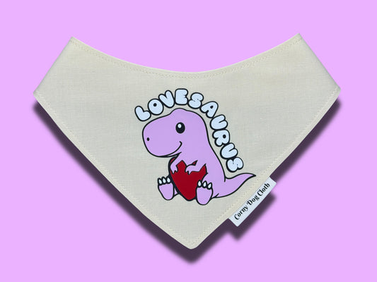 Lovesaurus Off-White Bandana