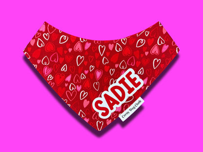 Loving Hearts Custom Bandana