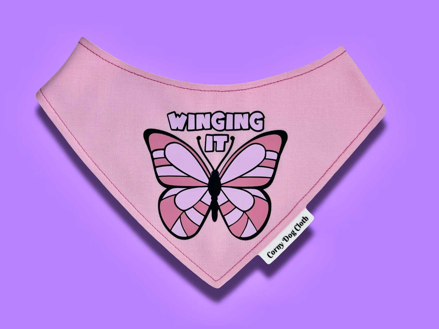 Winging It Light Pink Bandana