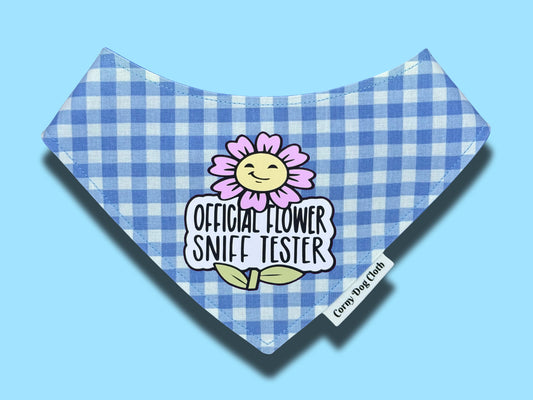 Official Flower Sniff Tester Blue Bandana