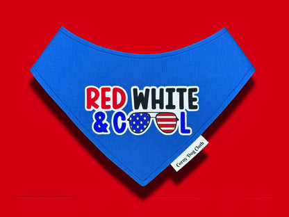 Red, White and Cool Blue Bandana