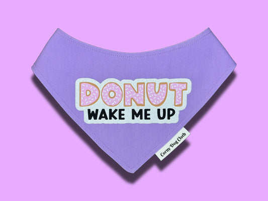 Donut Wake Me Up Lilac Bandana