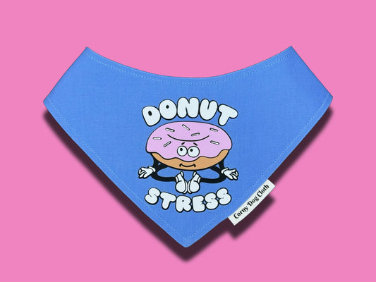 Donut Stress Baby Blue Bandana