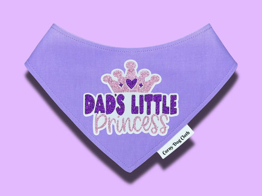 Dad's Little Princess Lilac Bandana