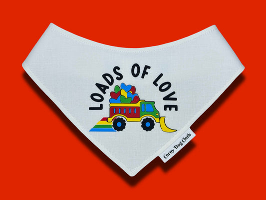 Loads of Love White Bandana