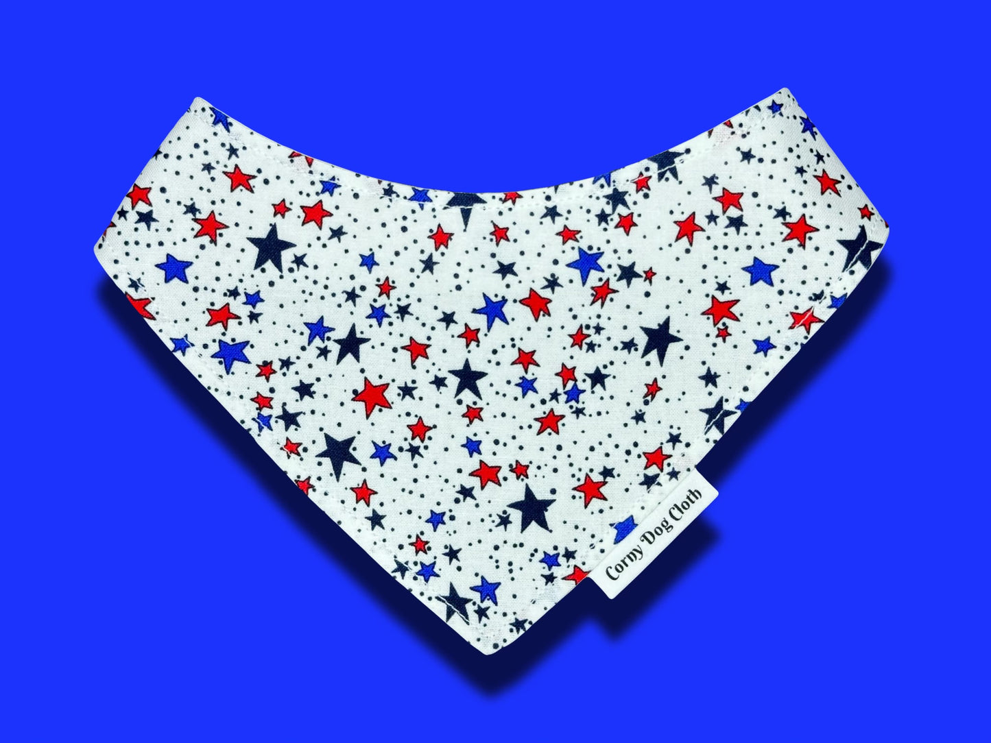 Red, White and Starry Custom White Bandana