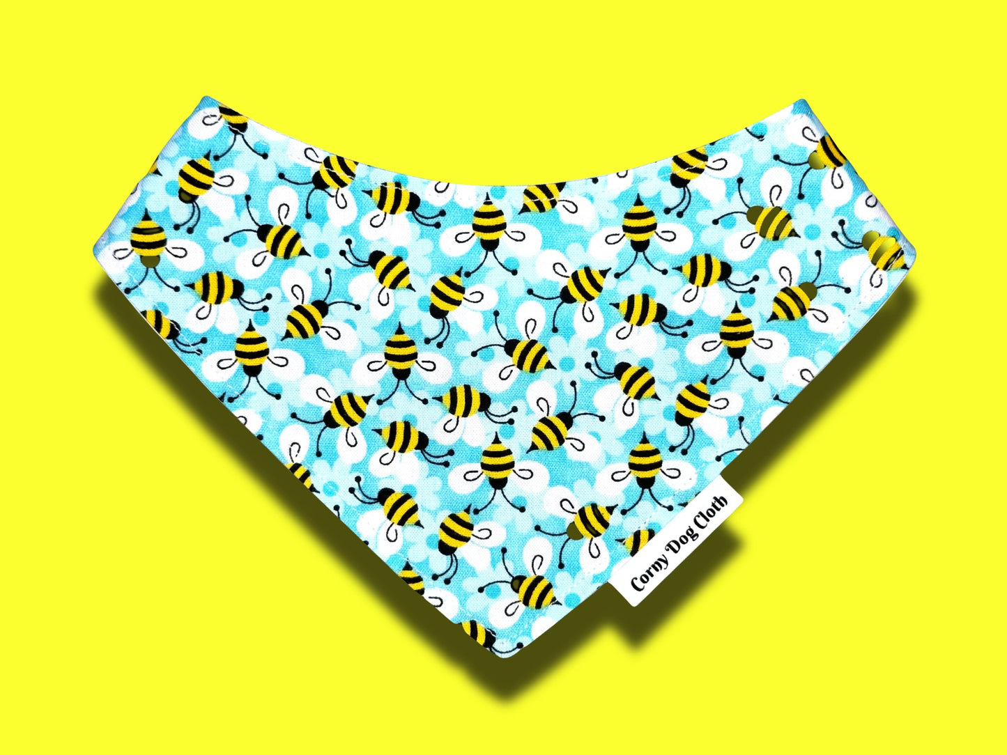 Minty Bee Buzz Custom Bandana