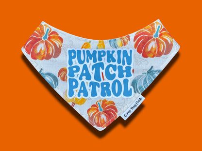 Pumpkin Patch Patrol Teal Bandana