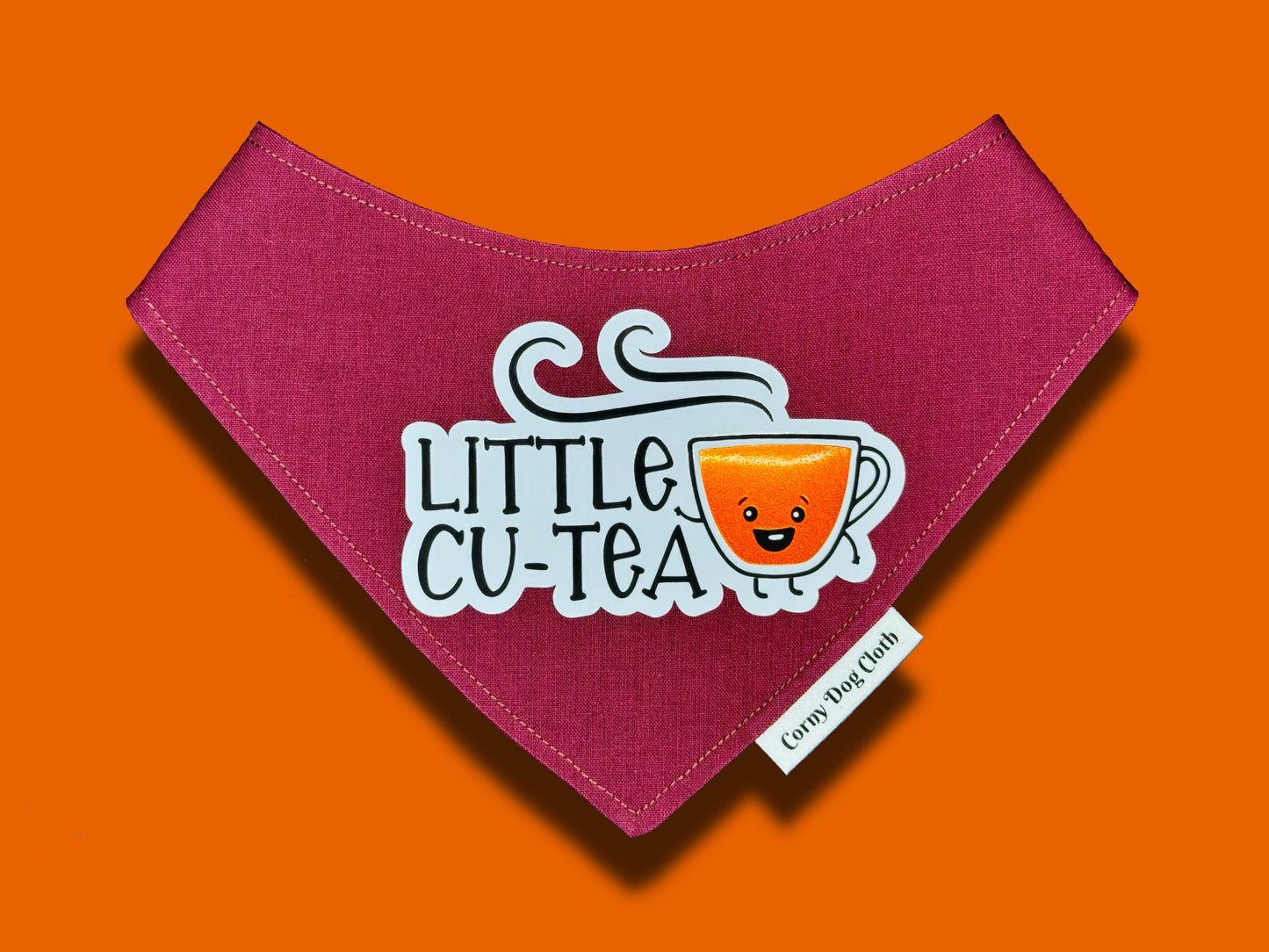 Little Cu-Tea Maroon Bandana