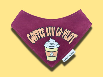 Coffee Run Co-Pilot Maroon Bandana