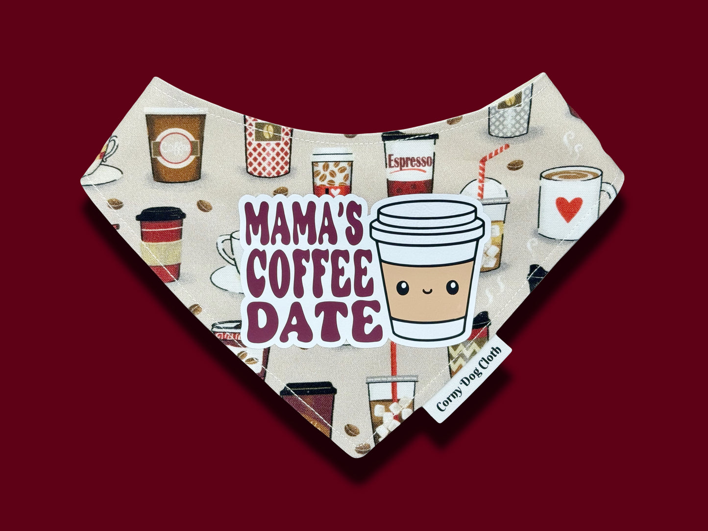 Mama's Coffee Date Bandana