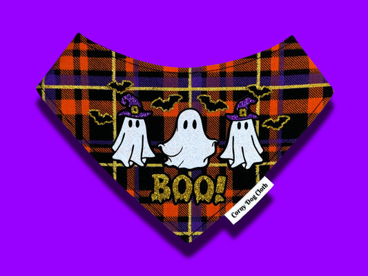 BOO! Glitter Bandana