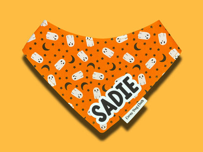 Spooky Spirit Orange Custom Bandana