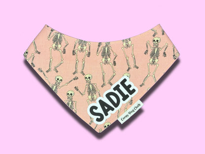 Bone-tastic Pink Custom Bandana