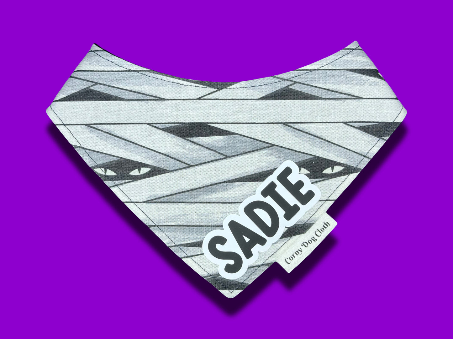 Mummy's Little Monster Glow in the Dark Custom Bandana