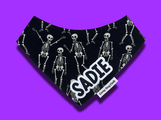 Bone-tastic Black Custom Bandana