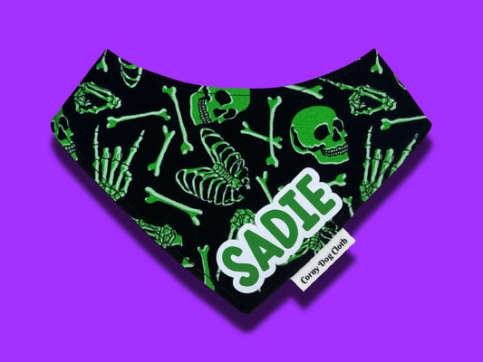 Bone Zone Glow in the Dark Custom Bandana