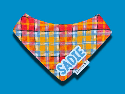 Sunset Sorbet Flannel Custom Bandana