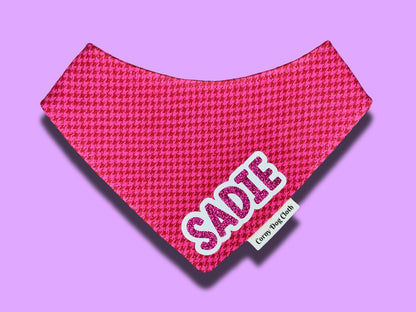 Pink Perfection Flannel Custom Bandana