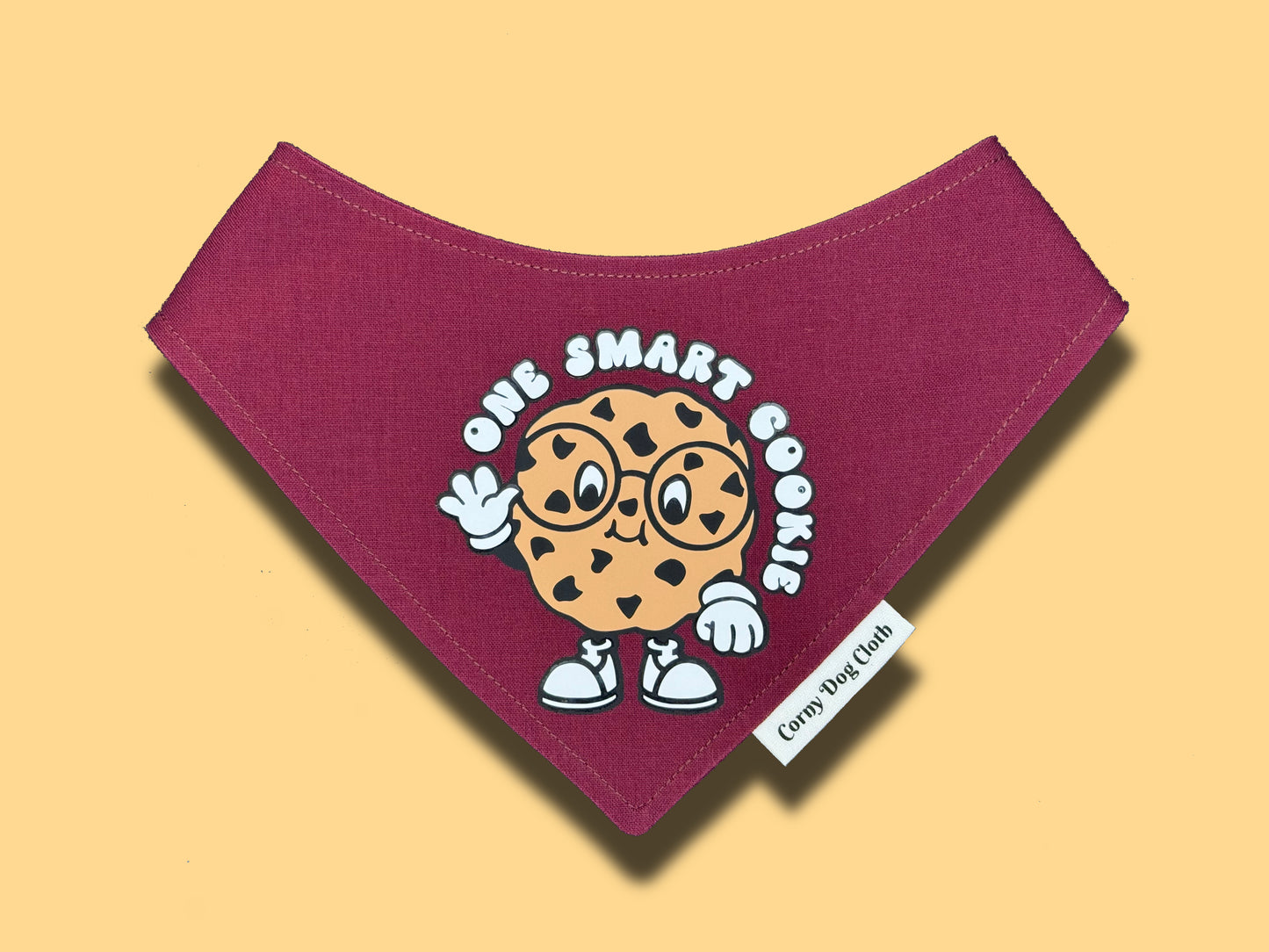 One Smart Cookie Maroon Bandana