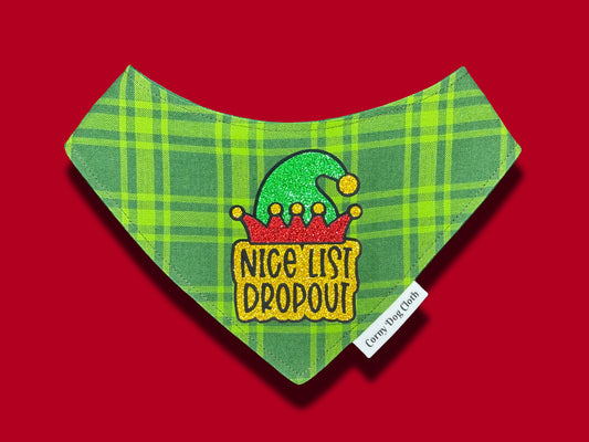 Nice List Dropout Green Bandana