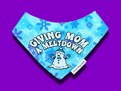 Giving Mom a Meltdown Glitter Bandana