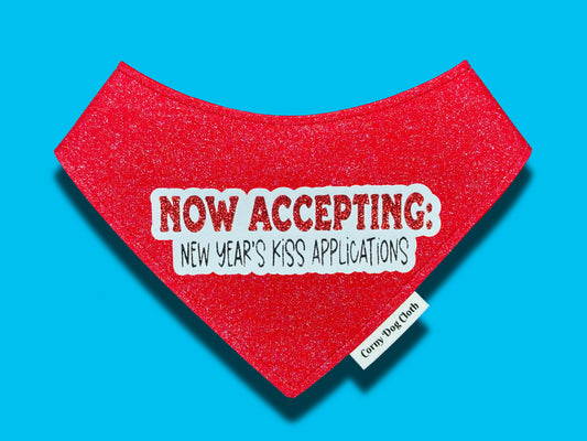 Kiss Applications Red Glitter Bandana