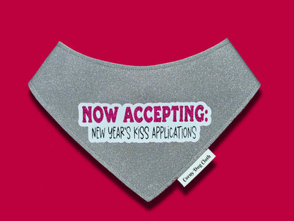 Kiss Applications Gray Glitter Bandana