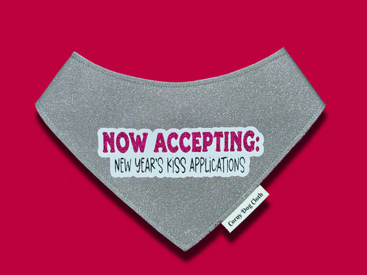 Kiss Applications Gray Glitter Bandana