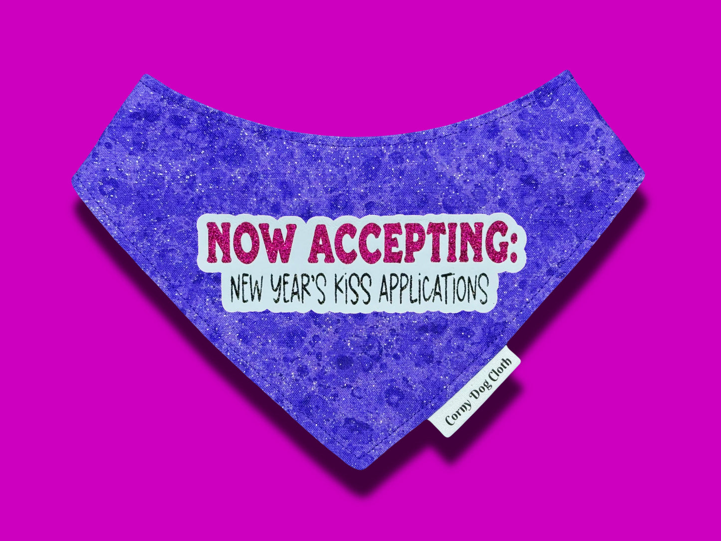 Kiss Applications Purple Glitter Bandana