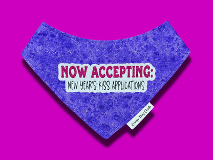 Kiss Applications Purple Glitter Bandana