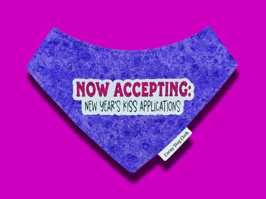 Kiss Applications Purple Glitter Bandana