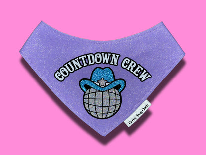 Countdown Crew Lilac Glitter Bandana