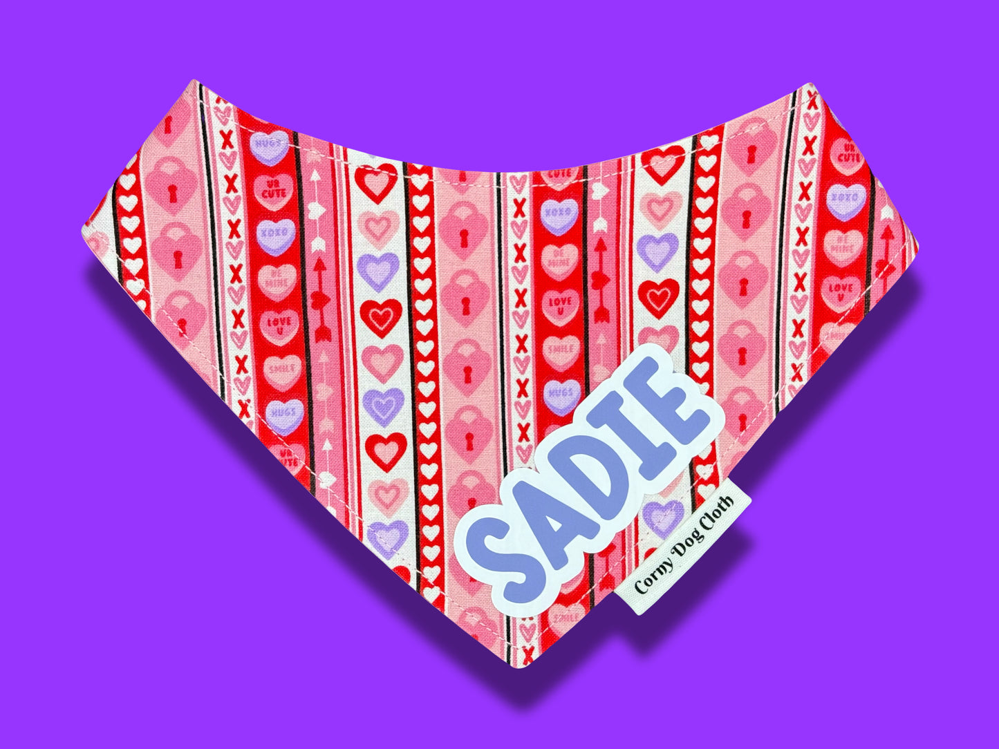 Valentine's Vibes Custom Bandana