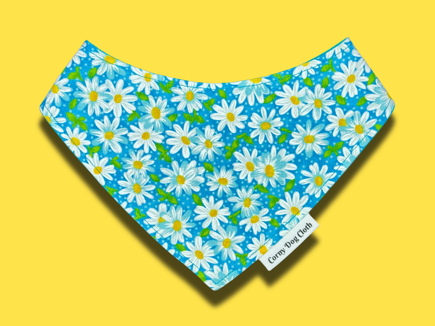 Daisies in Bloom Teal Custom Bandana