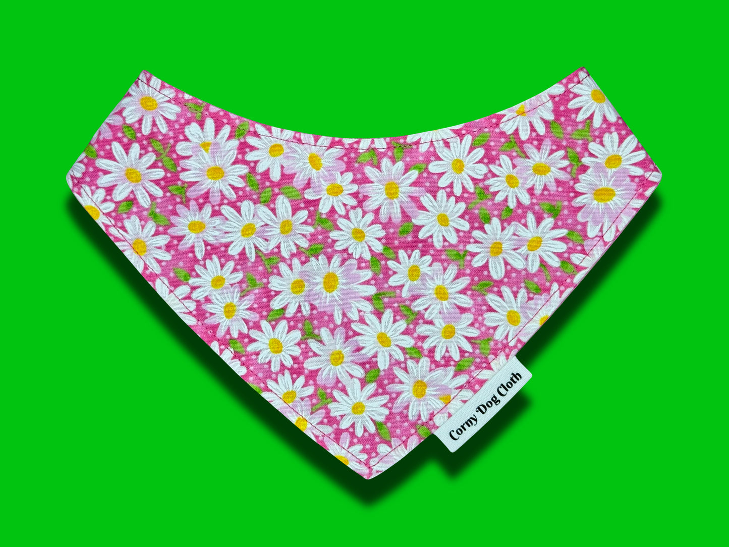 Daisies in Bloom Pink Custom Bandana