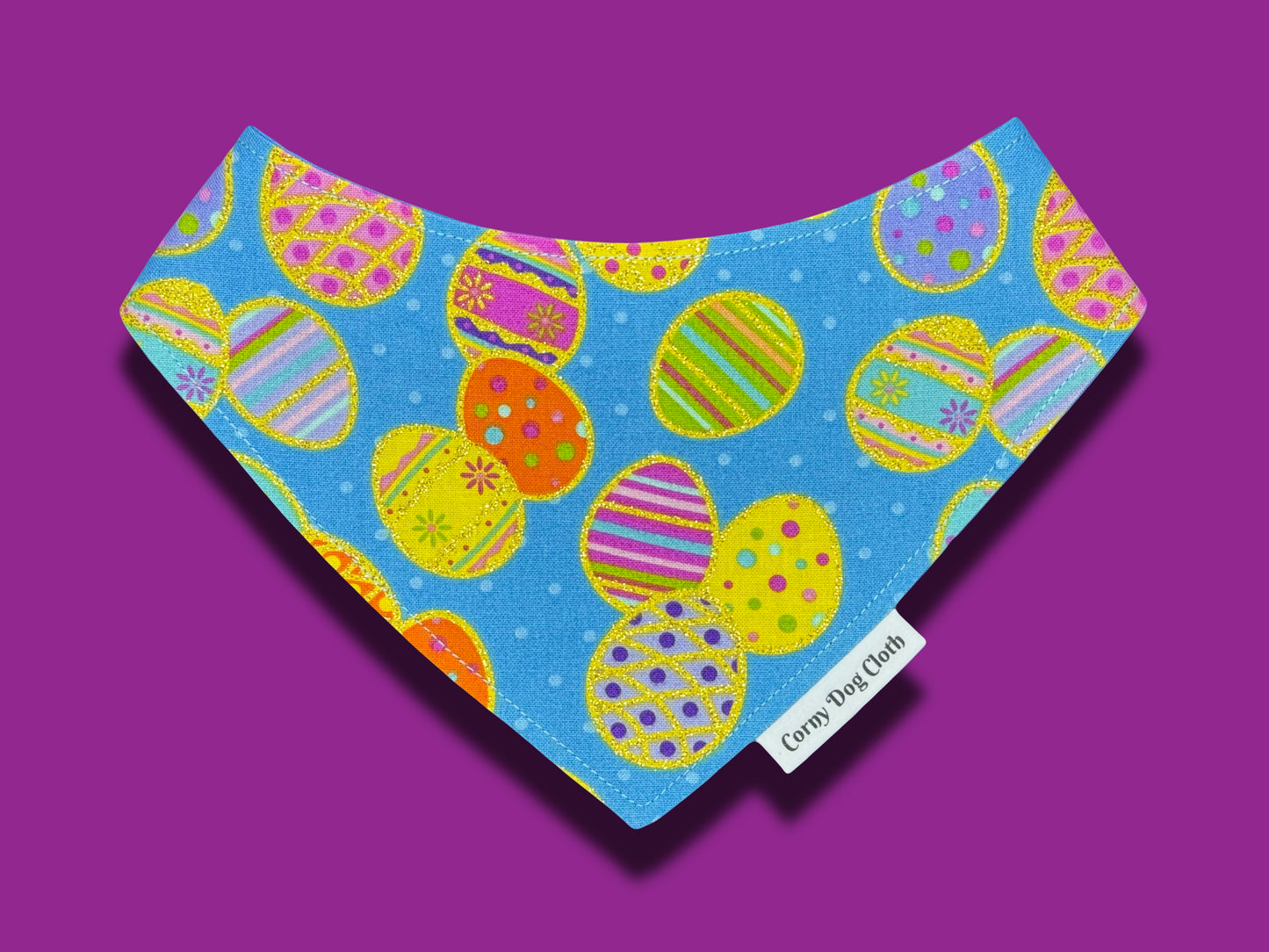 Egg Rollin' Glitter Custom Bandana