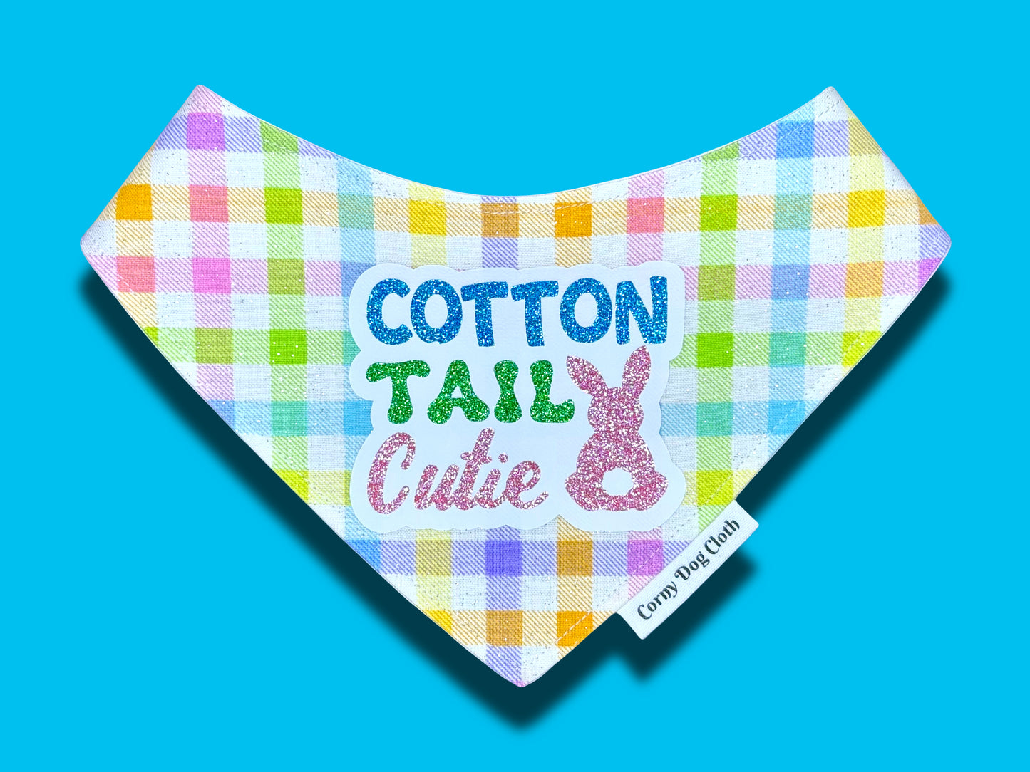 Cotton Tail Cutie Glitter Bandana