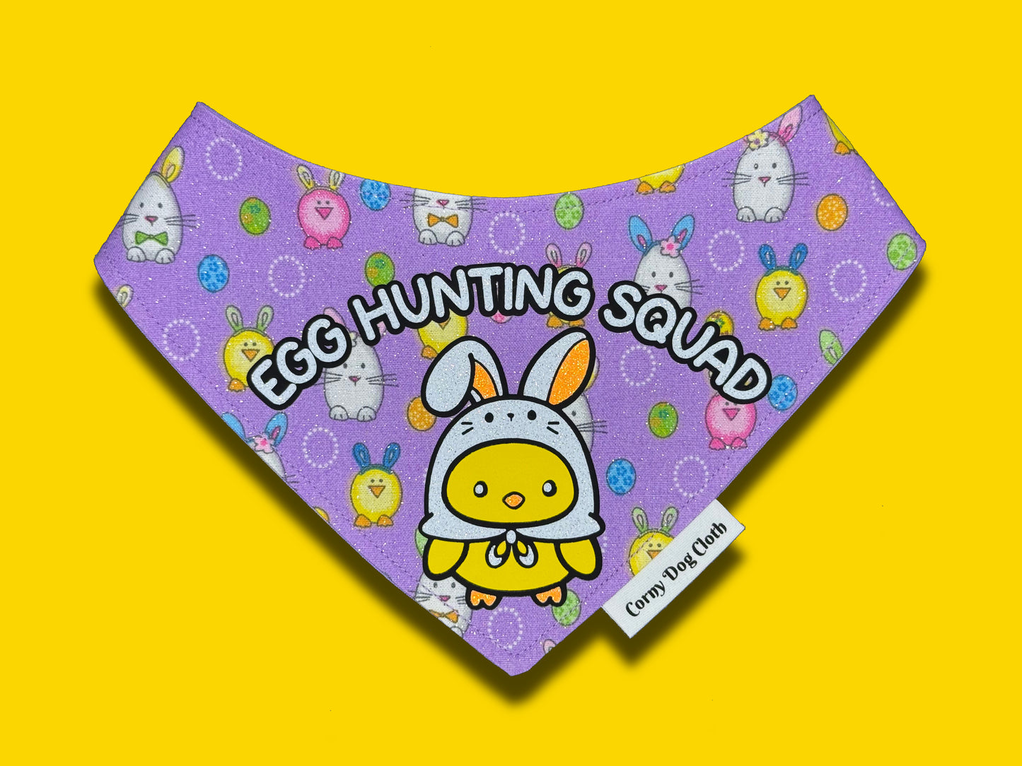 Egg Hunting Squad Glitter Bandana