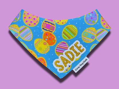 Egg Rollin' Glitter Custom Bandana