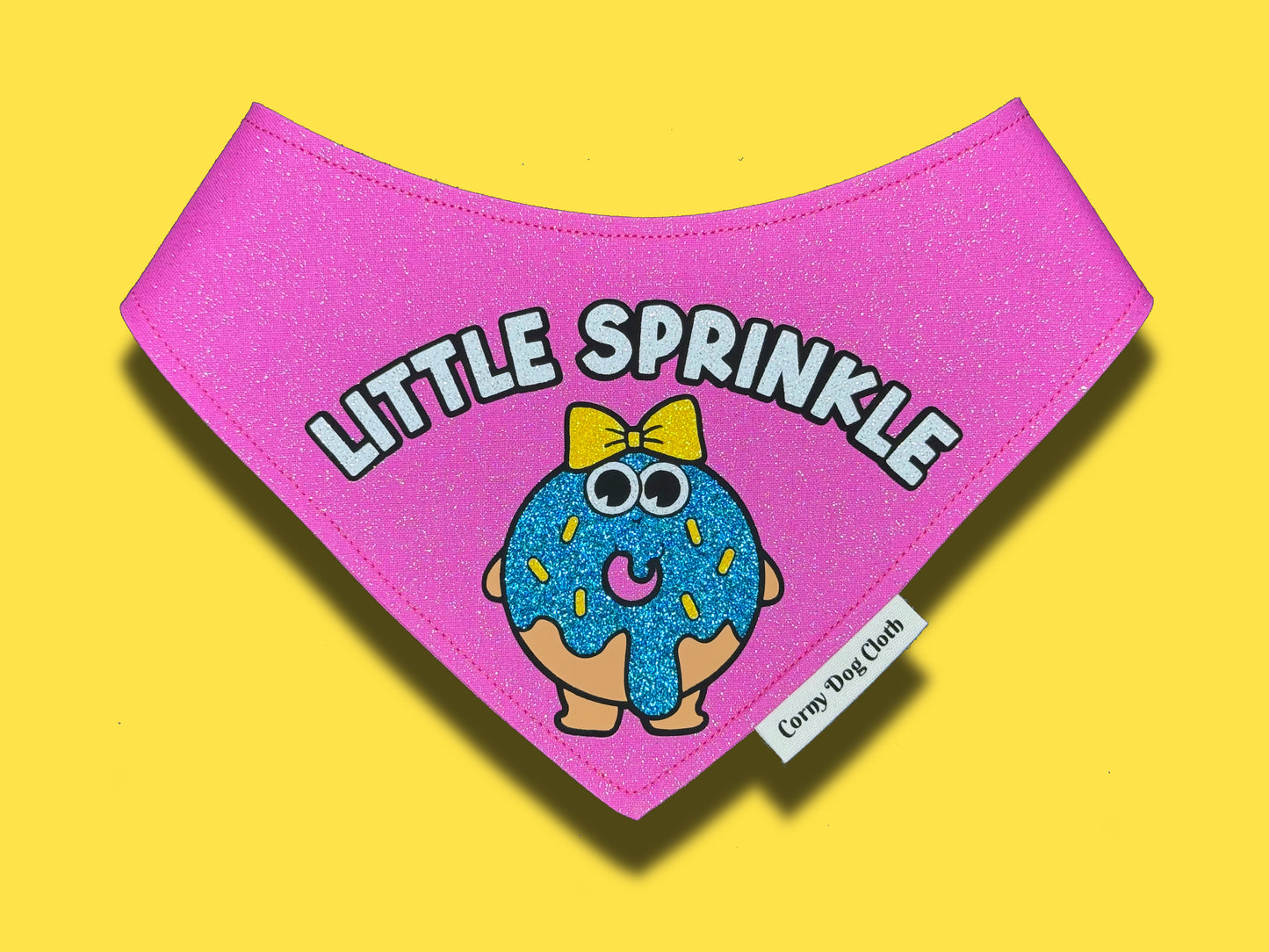 Little Sprinkle Pink Glitter Bandana
