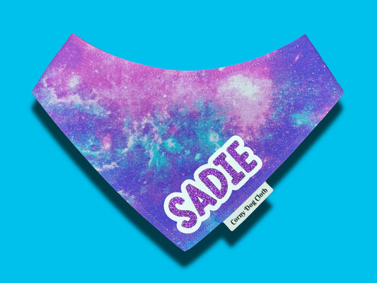 Milky Way Custom Glitter Bandana