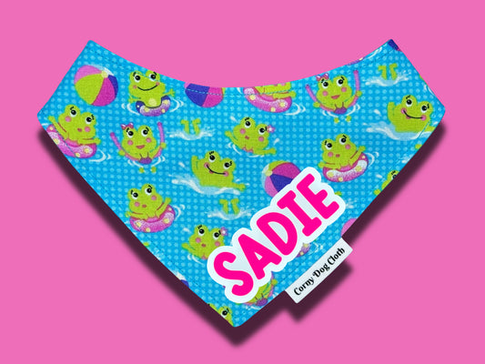 Froggy Floaties Custom Bandana