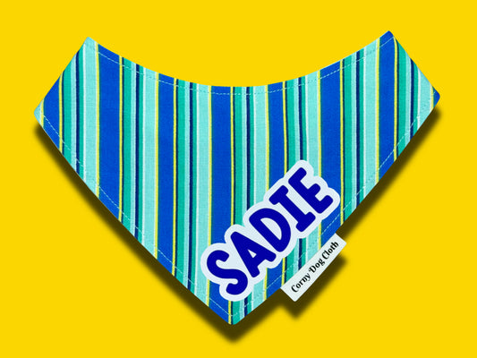 Coastal Stripes Custom Bandana