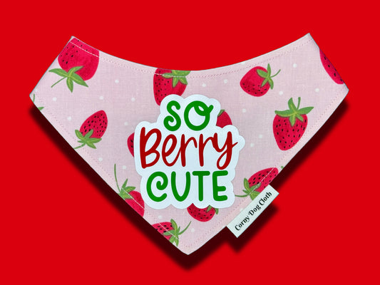 So Berry Cute Pink Bandana