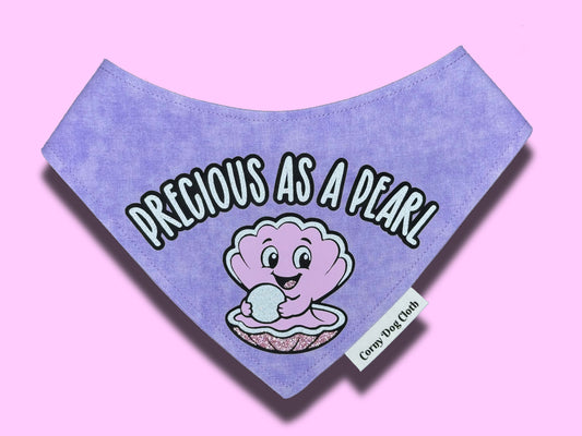 Precious as a Pearl Lilac Tie-Dye Bandana