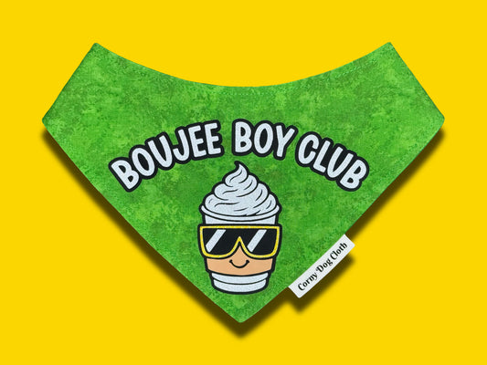 Boujee Boy Club Green Tie-Dye Bandana