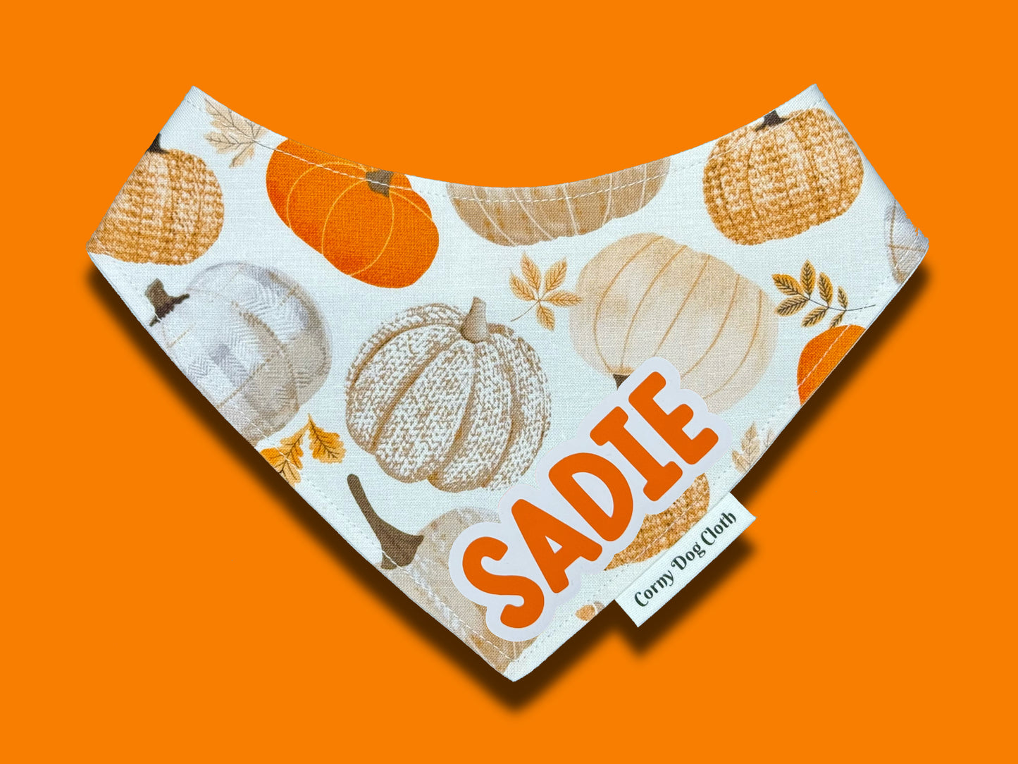 Pumpkin Tails Custom Bandana